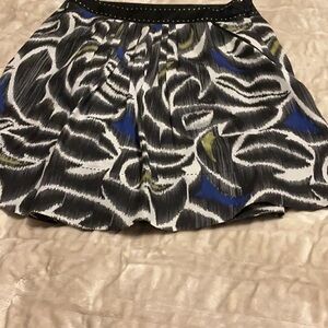 Stylish Black and Blue Women's Skirt